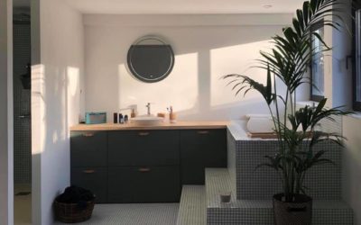 AMENAGEMENT SOUS SOL en  : DRESSING- CHAMBRE -SALLE DE BAIN & DOUCHE – BUANDERIE